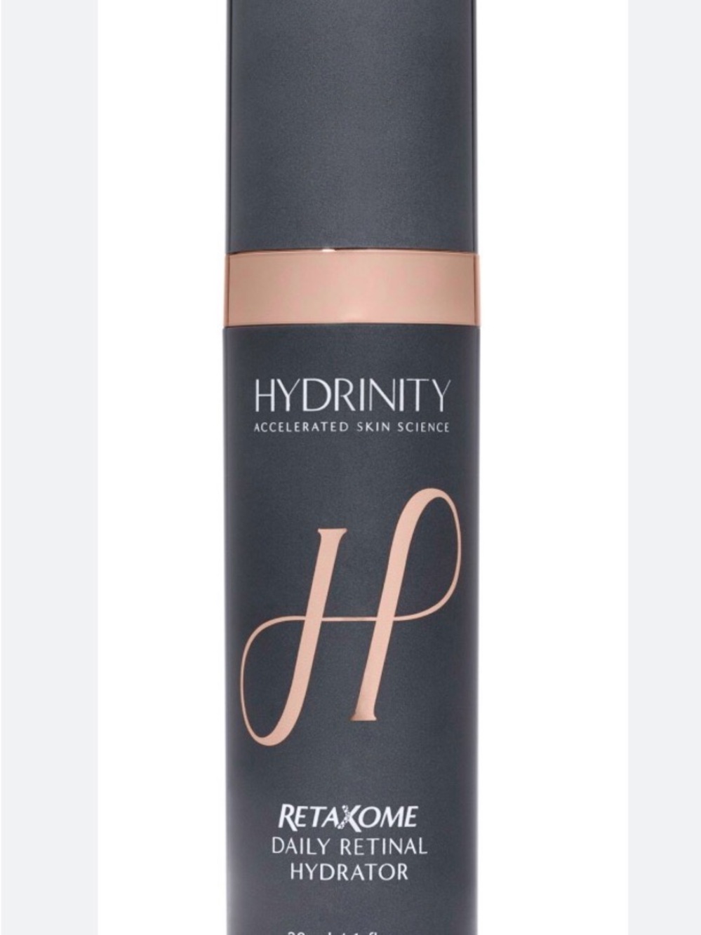 Hydrinity Retaxome Daily Retinal Hydrator - Black & Rose Gold